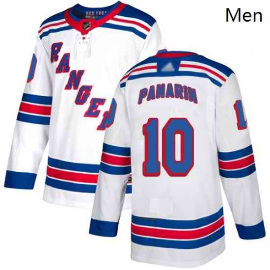Rangers #10 Artemi Panarin White Road Authentic Stitched Hockey Jersey